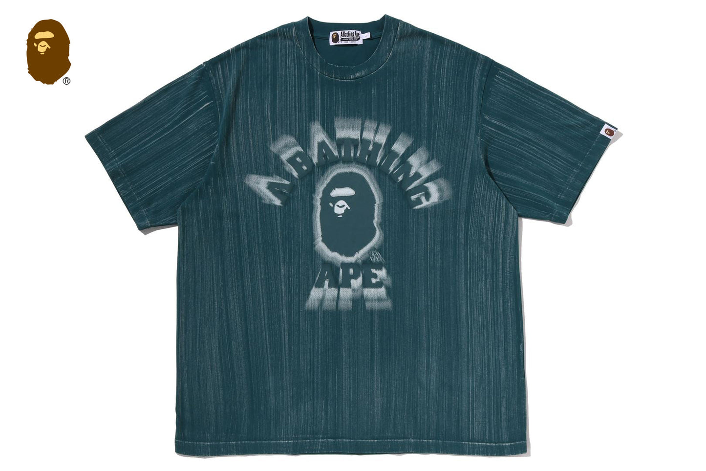 BAPE 大學刷印寬鬆版T恤