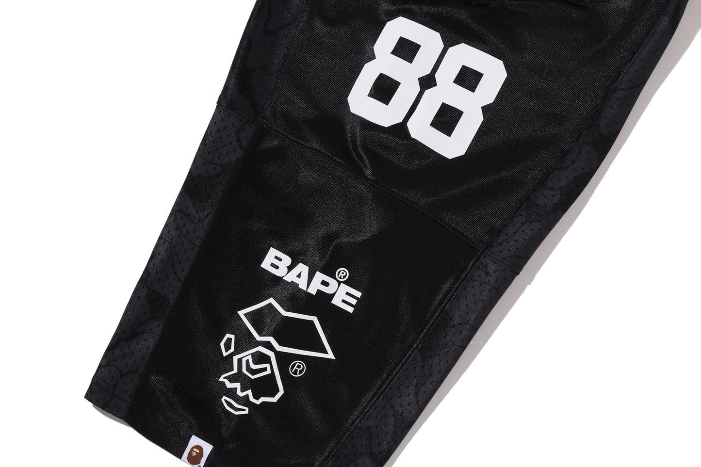 BAPE SOLID CAMO MULTI LOGO 寬鬆版足球球衣T恤