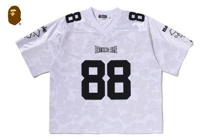 BAPE SOLID CAMO MULTI LOGO 寬鬆版足球球衣T恤