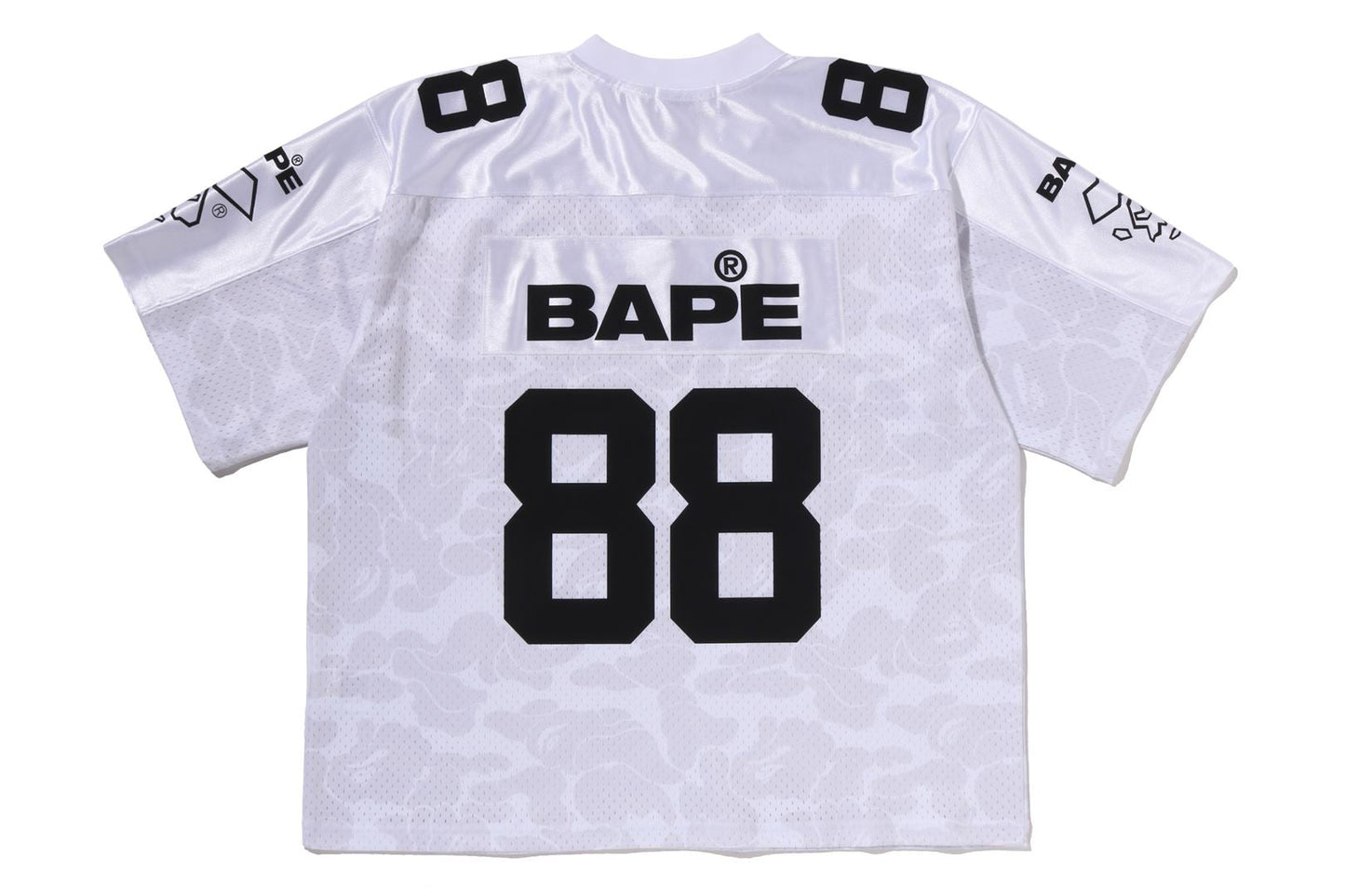 BAPE SOLID CAMO MULTI LOGO 寬鬆版足球球衣T恤