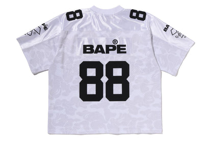 BAPE SOLID CAMO MULTI LOGO 寬鬆版足球球衣T恤