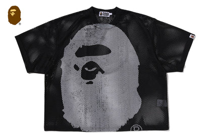 BAPE WATER PRINT APE HEAD MESH RELAXED FIT TEE