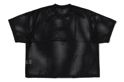 BAPE WATER PRINT APE HEAD MESH RELAXED FIT TEE