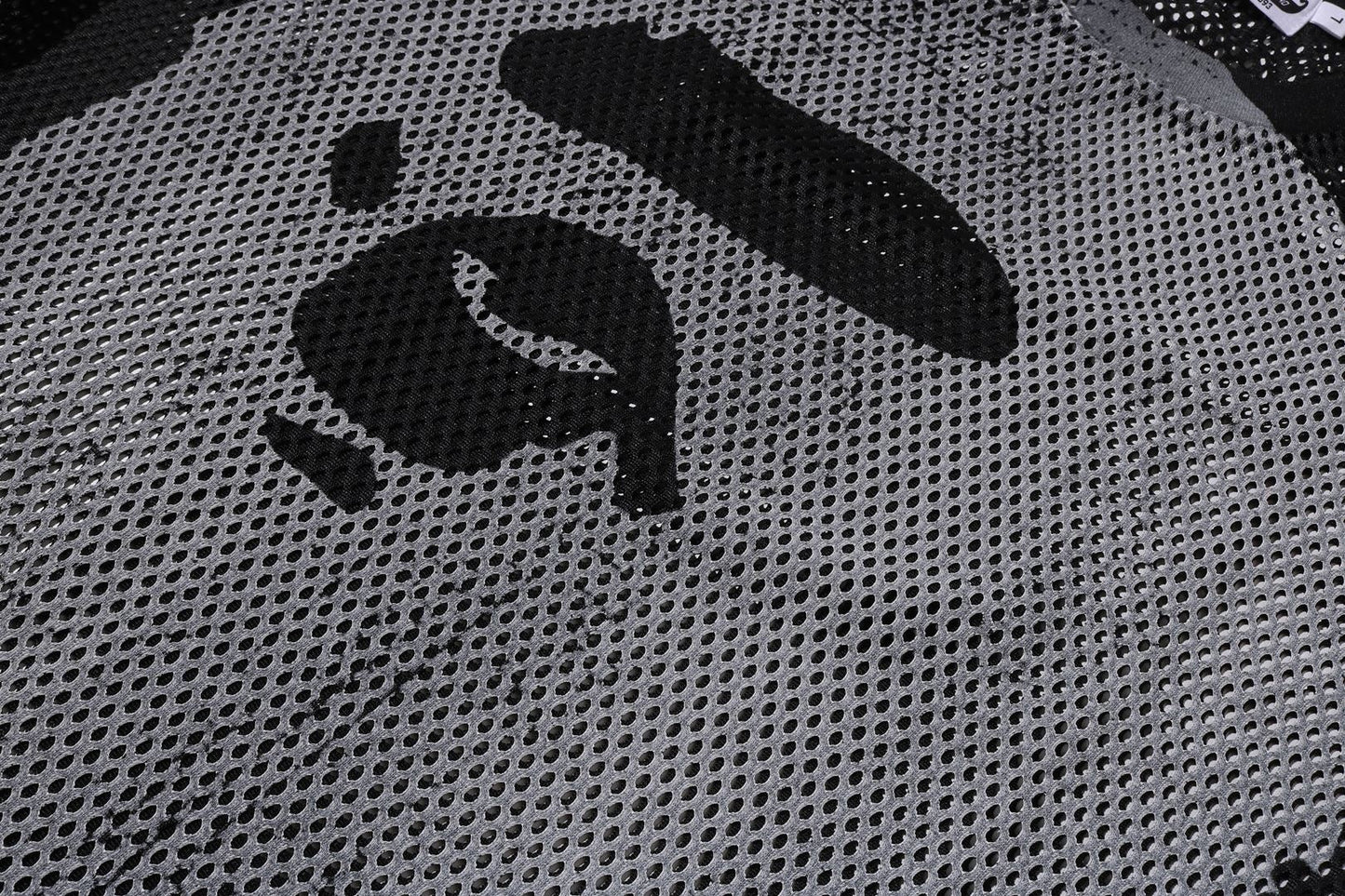 BAPE WATER PRINT APE HEAD MESH RELAXED FIT TEE