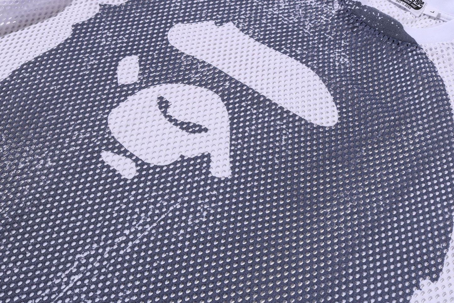 BAPE WATER PRINT APE HEAD MESH RELAXED FIT TEE