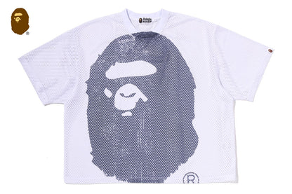 BAPE WATER PRINT APE HEAD MESH RELAXED FIT TEE