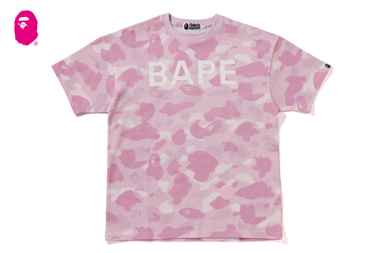 BAPE LOGO 彩色迷彩寬鬆T恤