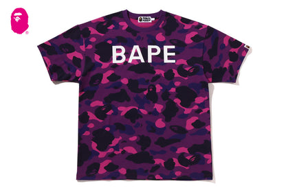 BAPE LOGO 彩色迷彩寬鬆T恤