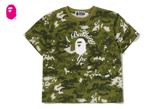 BAPE MULTI PIXEL CAMO COLLEGE MINI TEE
