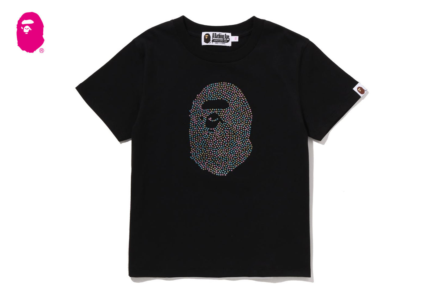 BAPE APE HEAD CRYSTAL STONE MINI TEE