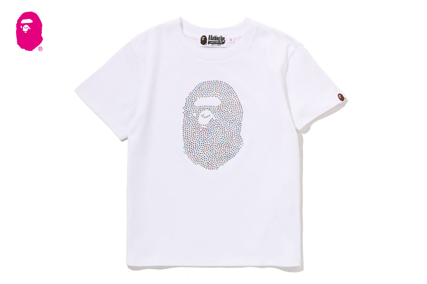 BAPE APE HEAD CRYSTAL STONE MINI TEE