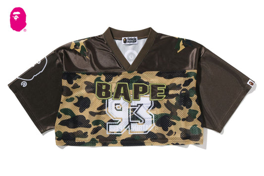 BAPE 1ST CAMO BAPE CROPPED FOOTBALL TEE
