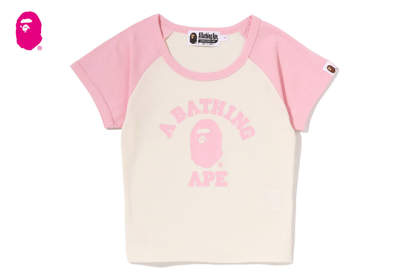 BAPE 大學拉格蘭短版T恤