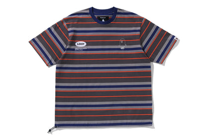 BAPE BY KAZUKI KURAISHI 多條紋短袖T恤