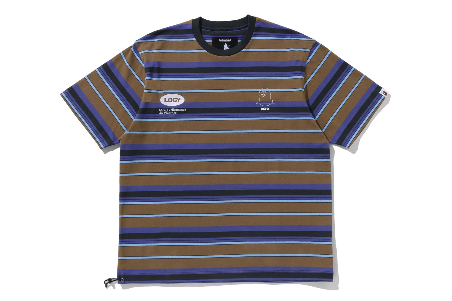 BAPE BY KAZUKI KURAISHI 多條紋短袖T恤