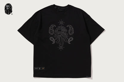 BAPE BAPE BLACK STUDDED BAPE TEE