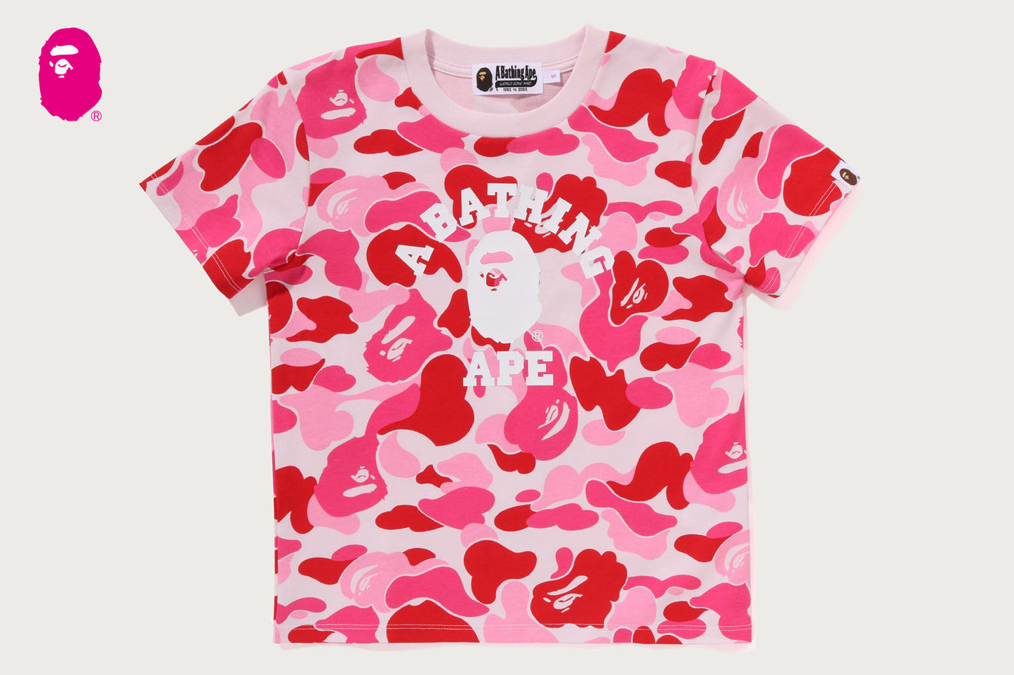 BAPE ABC CAMO COLLEGE MINI TEE