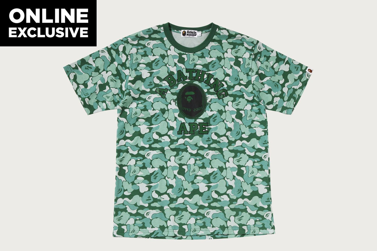 BAPE CARD CAMO COLLEGE T恤 BAPEC