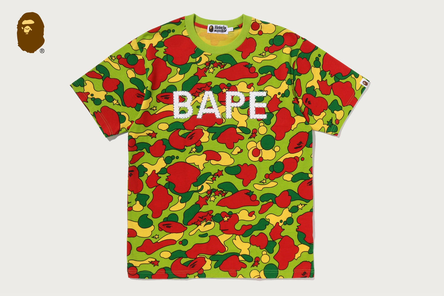 BAPE STA CAMO 水鑽 BAPE LOGO 短袖T恤