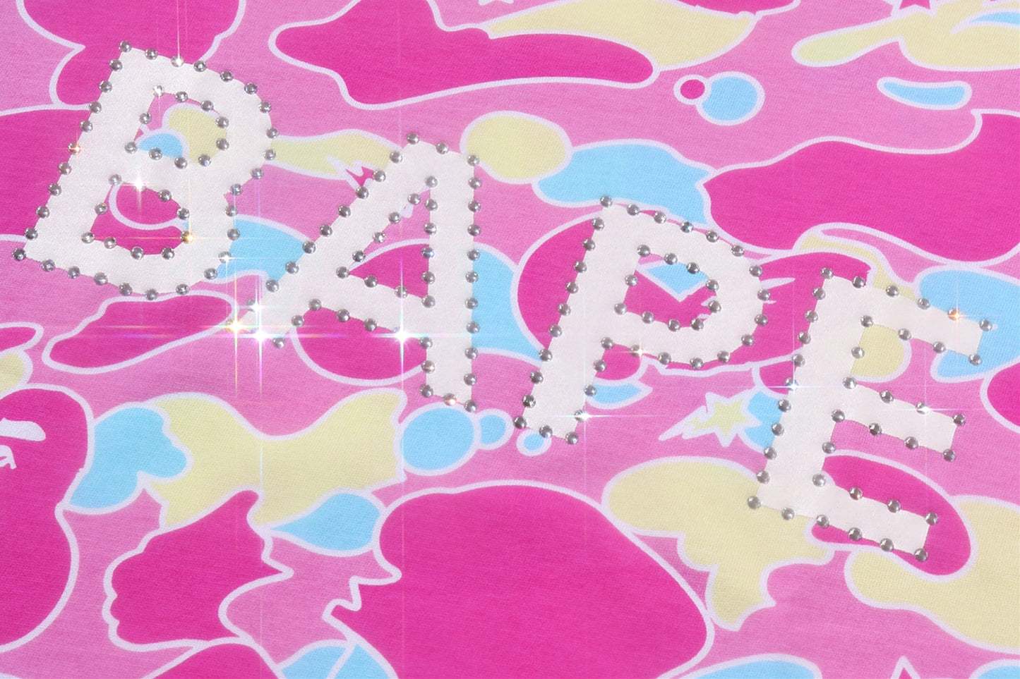 BAPE STA CAMO 水鑽 BAPE LOGO 短袖T恤