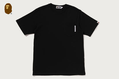 BAPE LINE CAMO FLAG LABEL POCKET TEE
