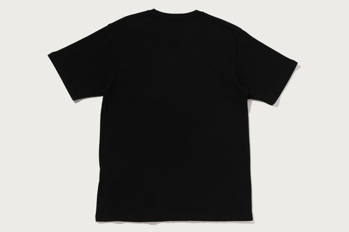 BAPE LINE CAMO FLAG LABEL POCKET TEE