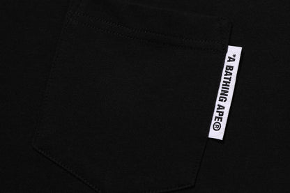 BAPE LINE CAMO FLAG LABEL POCKET TEE