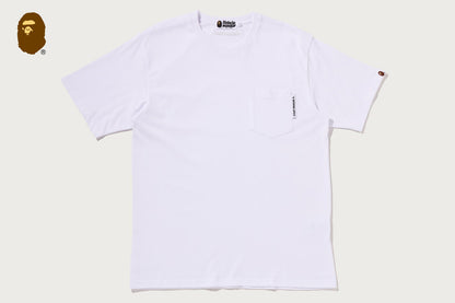 BAPE LINE CAMO FLAG LABEL POCKET TEE