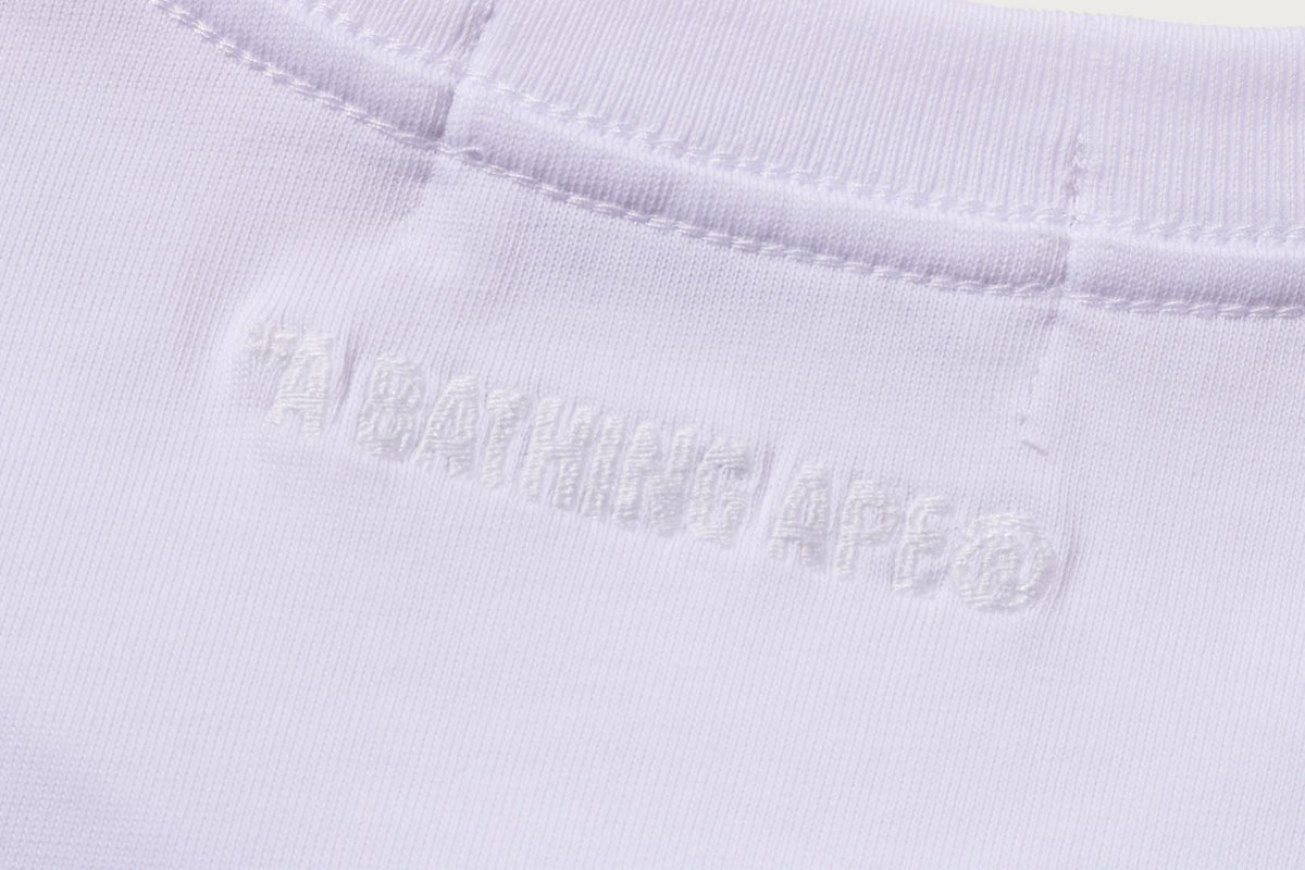 BAPE LINE CAMO FLAG LABEL POCKET TEE