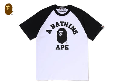 BAPE COLLEGE RAGLAN SHRUNK FIT TEE