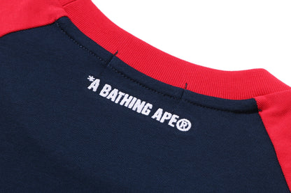 BAPE COLLEGE RAGLAN SHRUNK FIT TEE