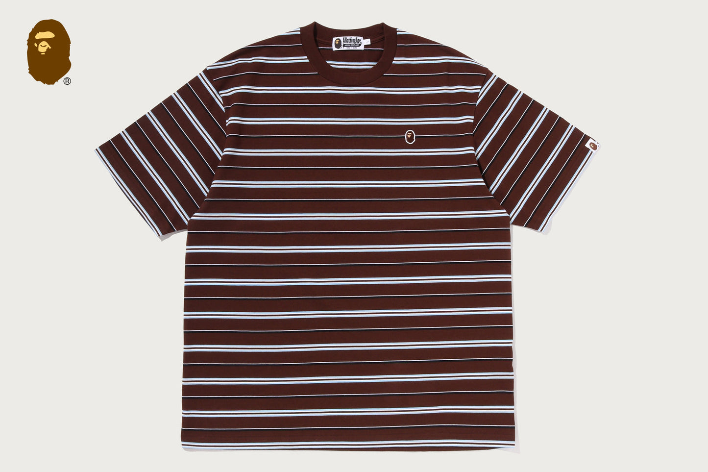 BAPE ONE POINT STRIPE RELAXED FIT TEE