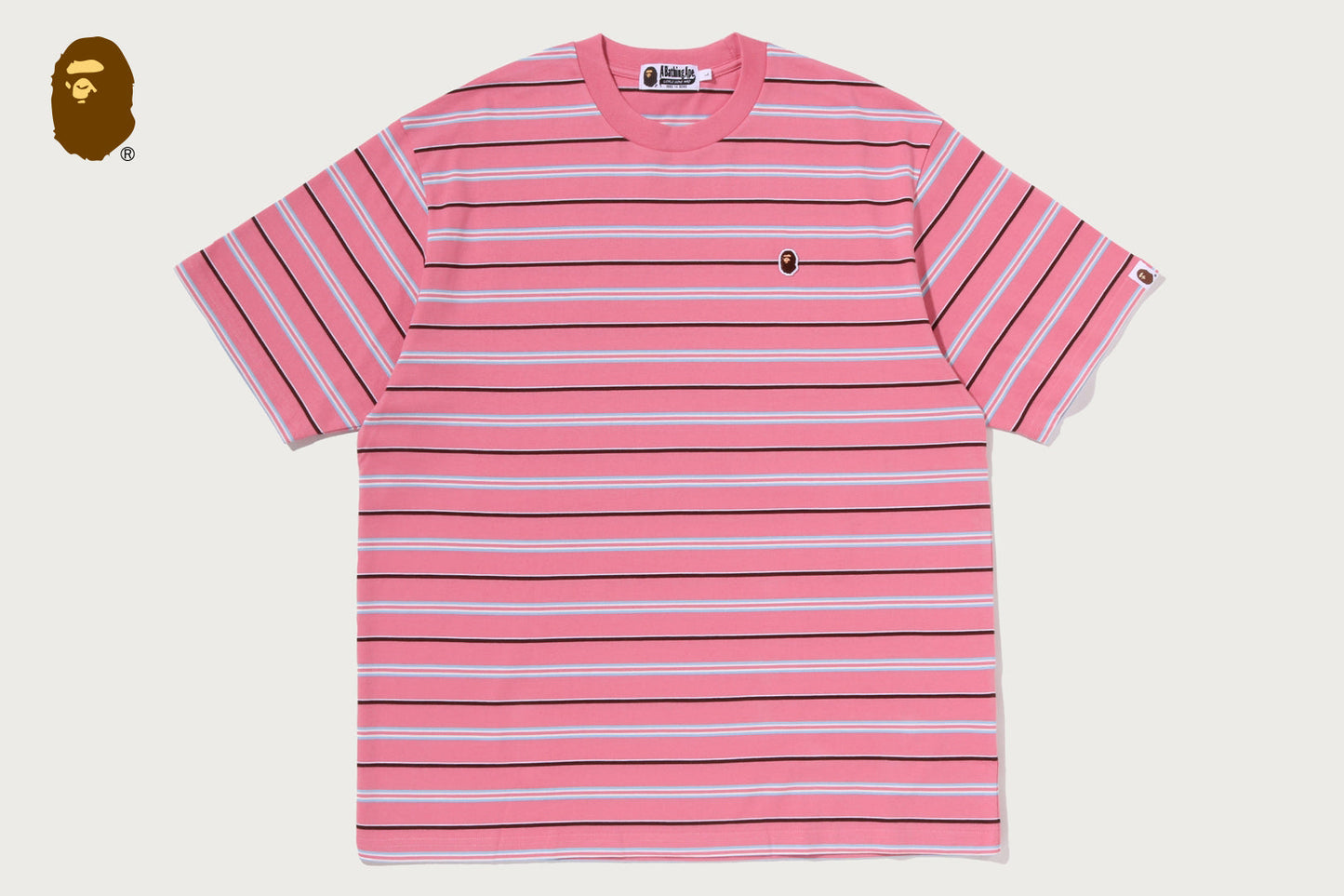 BAPE ONE POINT STRIPE RELAXED FIT TEE