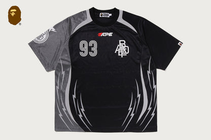 BAPE APA FRAME PATTERN MULTI LOGO RELAXED FIT 足球球衣