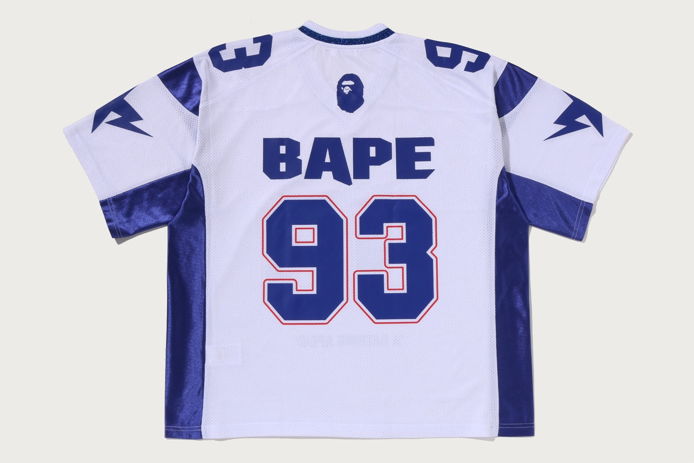 BAPE SOLID CAMO JACQUARD MESH CROPPED FIT FOOTBALL JESEY