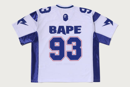 BAPE SOLID CAMO JACQUARD MESH CROPPED FIT FOOTBALL JESEY