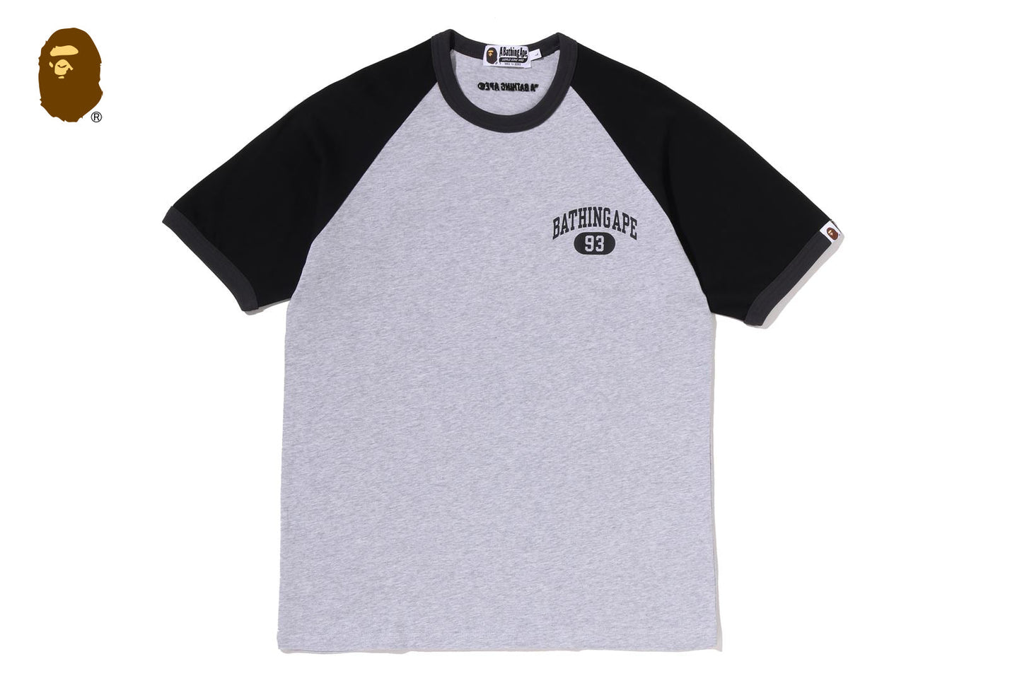 BAPE COLLEGE RAGLAN TEE