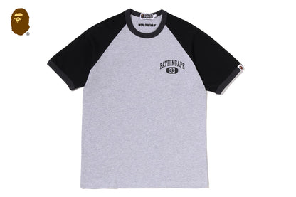BAPE COLLEGE RAGLAN TEE