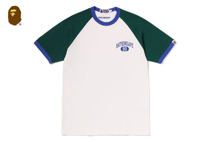 BAPE COLLEGE RAGLAN TEE