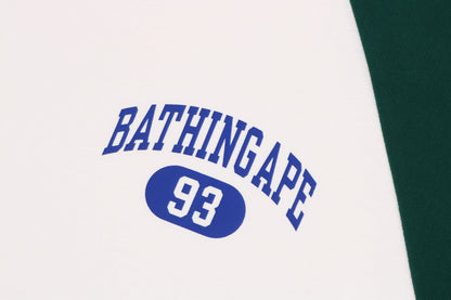 BAPE COLLEGE RAGLAN TEE