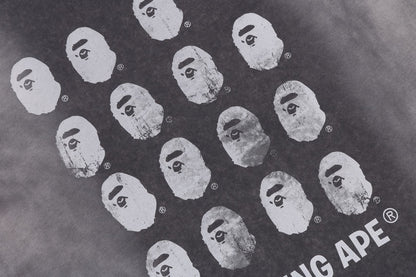 BAPE BLEECHED MULTI APE HEAD LOGO 寬鬆版短袖T恤
