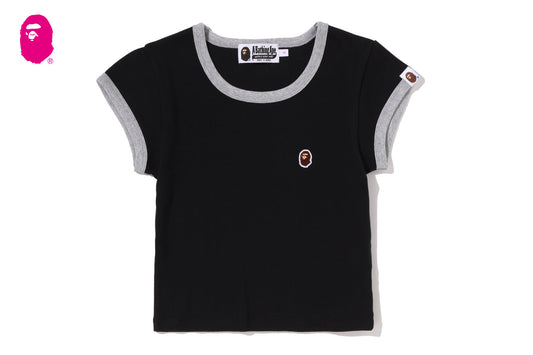 BAPE APE HEAD ONE POINT CROPPED TEE