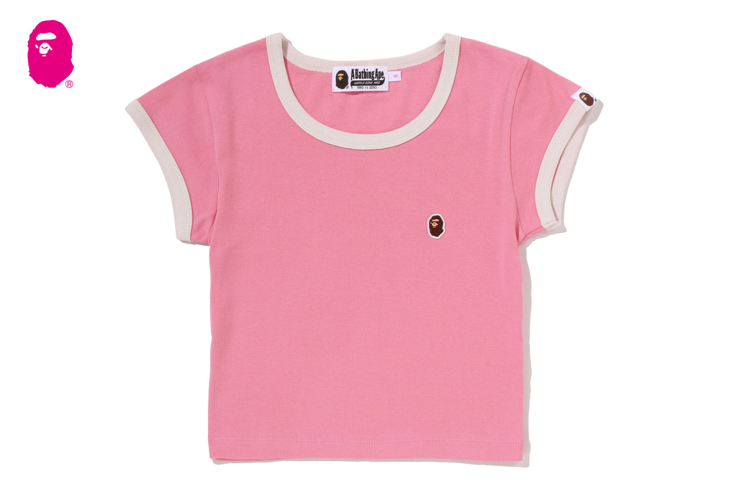 BAPE APE HEAD ONE POINT CROPPED TEE