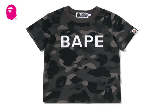 BAPE LOGO 彩色迷彩修身T恤