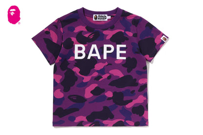 BAPE LOGO 彩色迷彩修身T恤