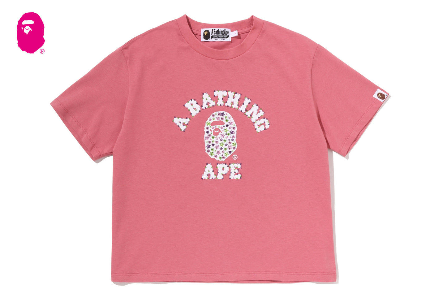 BAPE COLOR STUD COLLEGE MINI TEE