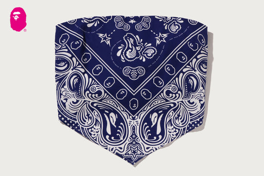 BAPE PAISLEY PATTERN BANDANA SCARF TOP