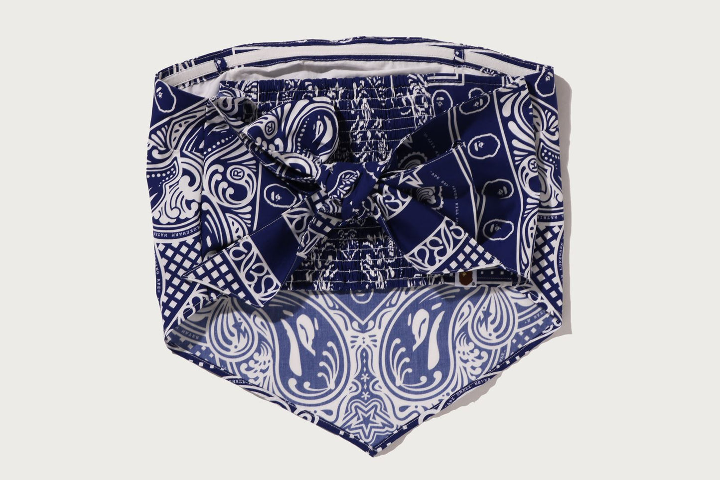 BAPE PAISLEY PATTERN BANDANA SCARF TOP