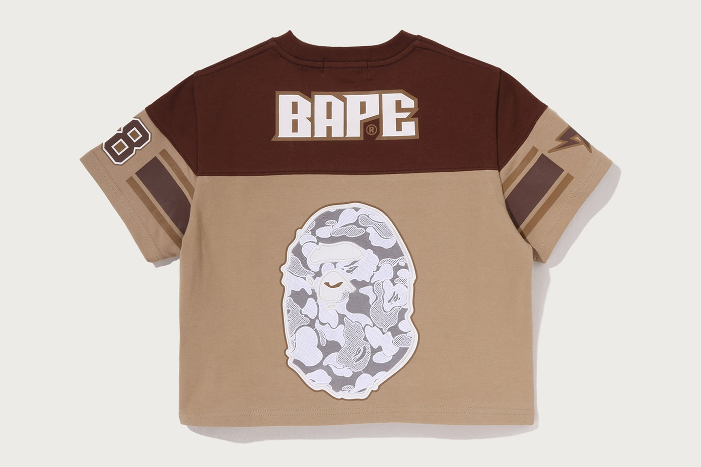 BAPE 多標誌足球寬鬆短版T恤
