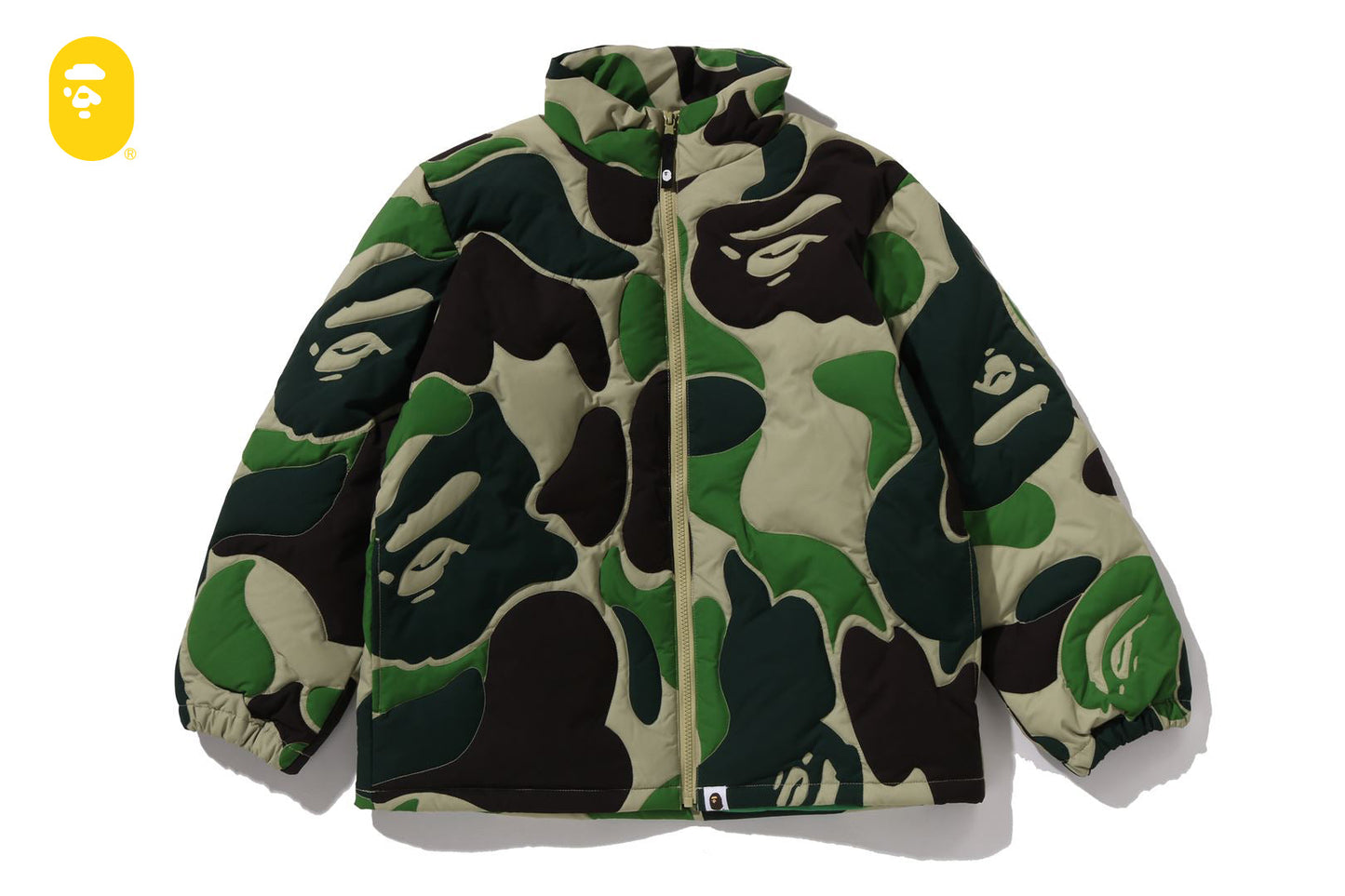 BAPE ABC CAMO STITCHING DOWN JACKET